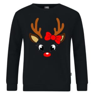 Rendier Met Strik Kersttrui (Kids)