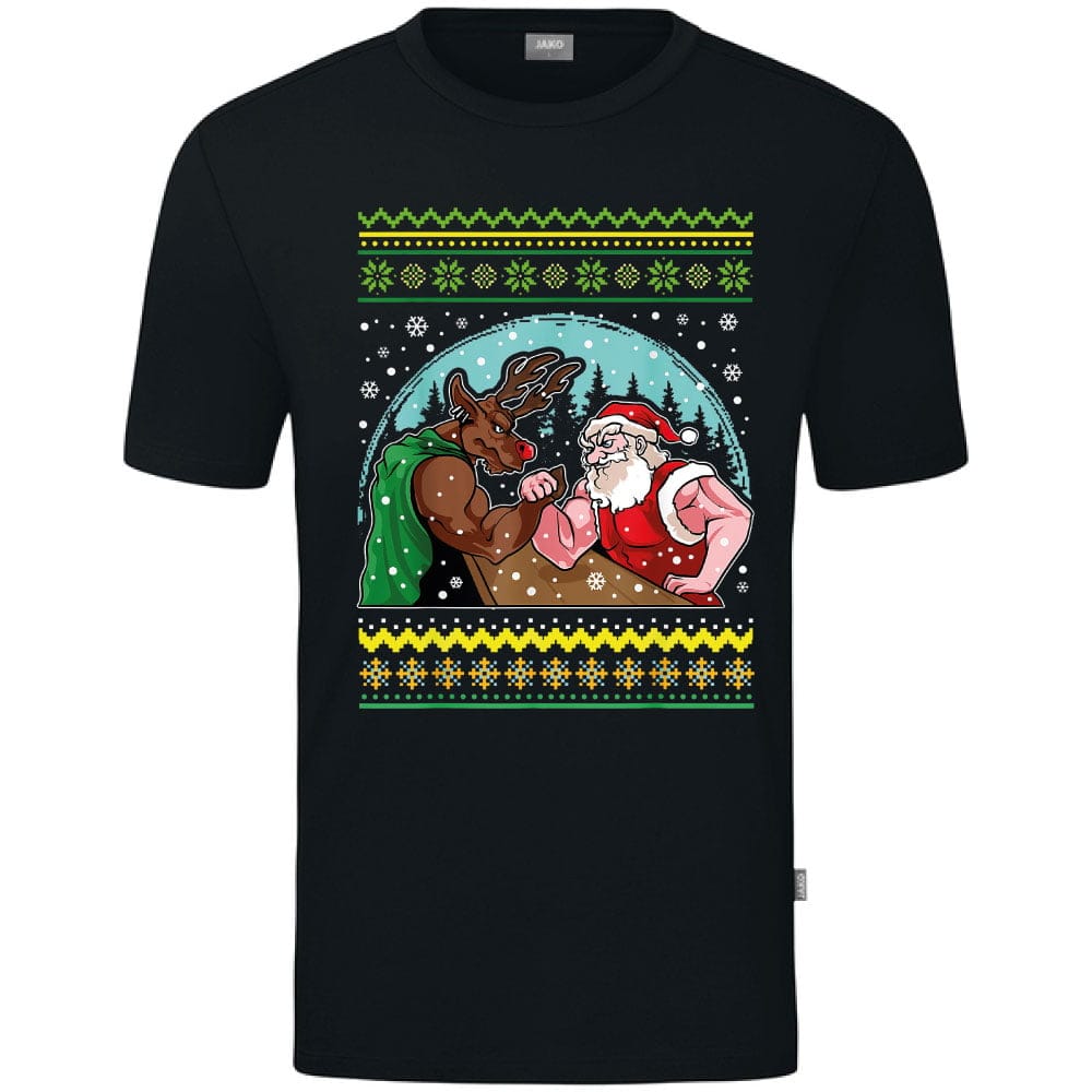 45737-Workout.jpg - christmas-shop.nl Santa & Rudolph Workout T-Shirt