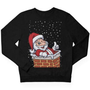 Kerstman Schoorsteen Kersttrui Kids