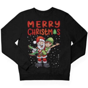 Kerstman en Elf Kersttrui Kids