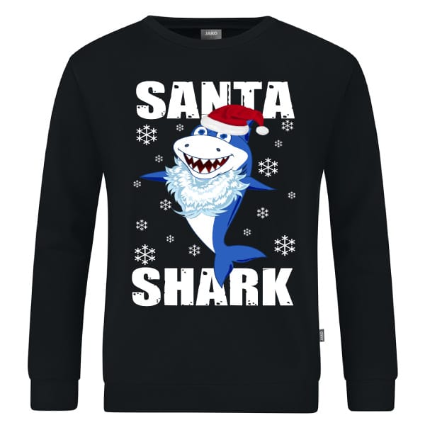 659 - christmas-shop.nl Santa Shark Kersttrui (Kids)