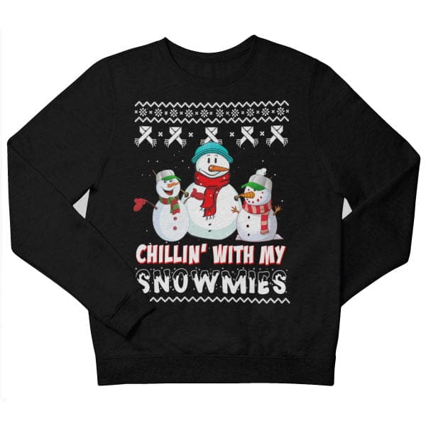 Chillin-With-My-Snowmies-Kersttrui.jpg - christmas-shop.nl Chillin' With My Snowmies Kersttrui
