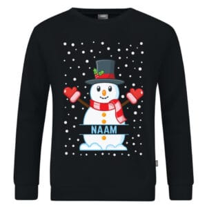 Gepersonaliseerde Sneeuwpop Kersttrui Kids