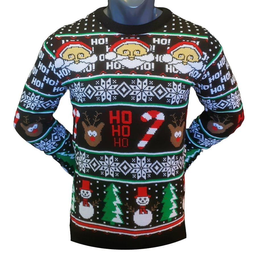 Ho-Ho-Ho-Kersttrui-zwart-2022.jpg - christmas-shop.nl Ho Ho Ho Kersttrui (zwart)