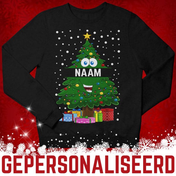 Gepersonaliseerde Kerstboom Kersttrui Kids - christmas-shop.nl Gepersonaliseerde Kerstboom Kersttrui Kids