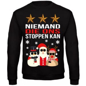 Kersttrui Niemand Die Ons Stoppen Kan