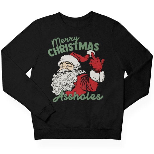 Merry Christmas Assholes Rood Kersttrui - christmas-shop.nl Merry Christmas Assholes Rood Kersttrui