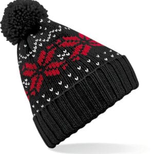 Zwarte Muts Met Pompom