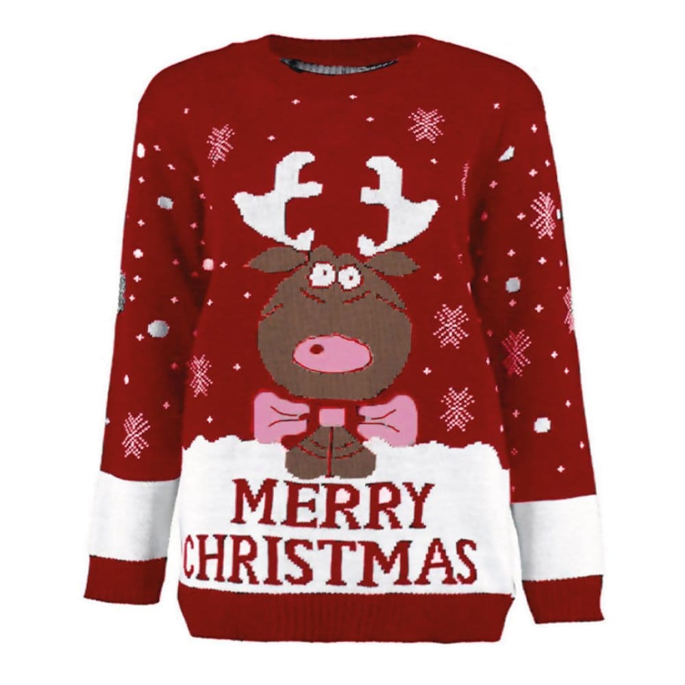 Rendier-Merry-Christmas-Kersttrui-Kids-Rood.jpg - christmas-shop.nl Rendier Merry Christmas Kersttrui (Kids) Rood
