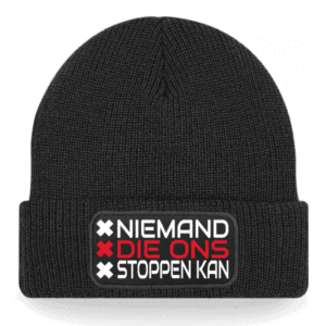NIEMAND DIE ONS STOPPEN KAN BEANIE