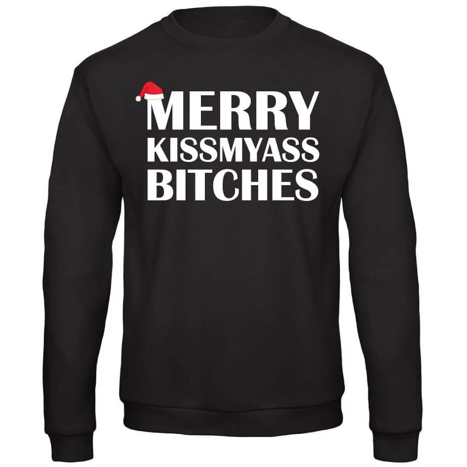 merrykissmyassbitches.jpg - christmas-shop.nl Merry Kiss My Ass Bitches Kersttrui
