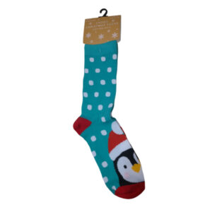 pingiun-turq-sok - christmas-shop.nl Kerstsokken PINGUÃN (Dames)