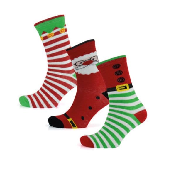 Kerstsokken (3-paar) Kids - christmas-shop.nl Kerstsokken (3-paar) Kids