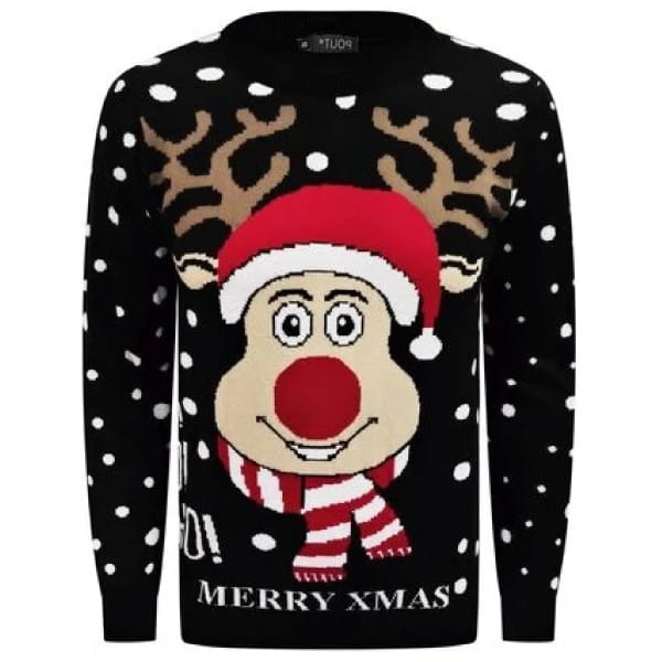 Ho Ho Ho Rudolf Kersttrui - christmas-shop.nl Ho Ho Ho Rudolf Kersttrui