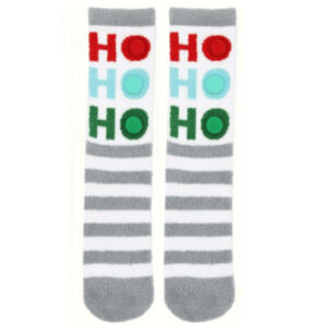 Ho Ho Ho 3D Dames Kerstokken met PomPoms