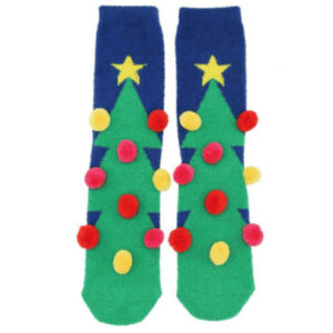 Kerstboom 3D Dames Kerstokken met PomPoms
