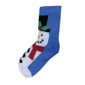 Kerstsokken Sneeuwpop Blauw (Kids)